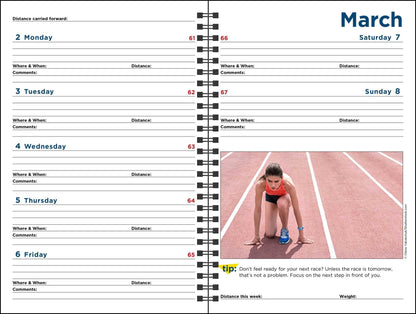 The Complete Runner's Day-by-Day Log 12-Month 2026 Planner Calendar