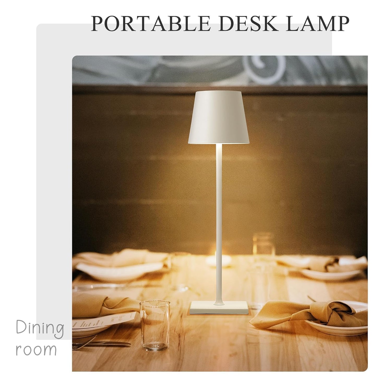 LED Floor Lamp with Adjustable Brightness - White Fabric Shade - Modern Minimalist Design - Tall Space-Saving Lamp