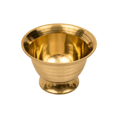 Spillbox Brass Chandhan Bowl|[Weight:60G]-Padam Payala (2) ,1 L