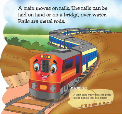 Flying Colours Cut Out Board Book - Train