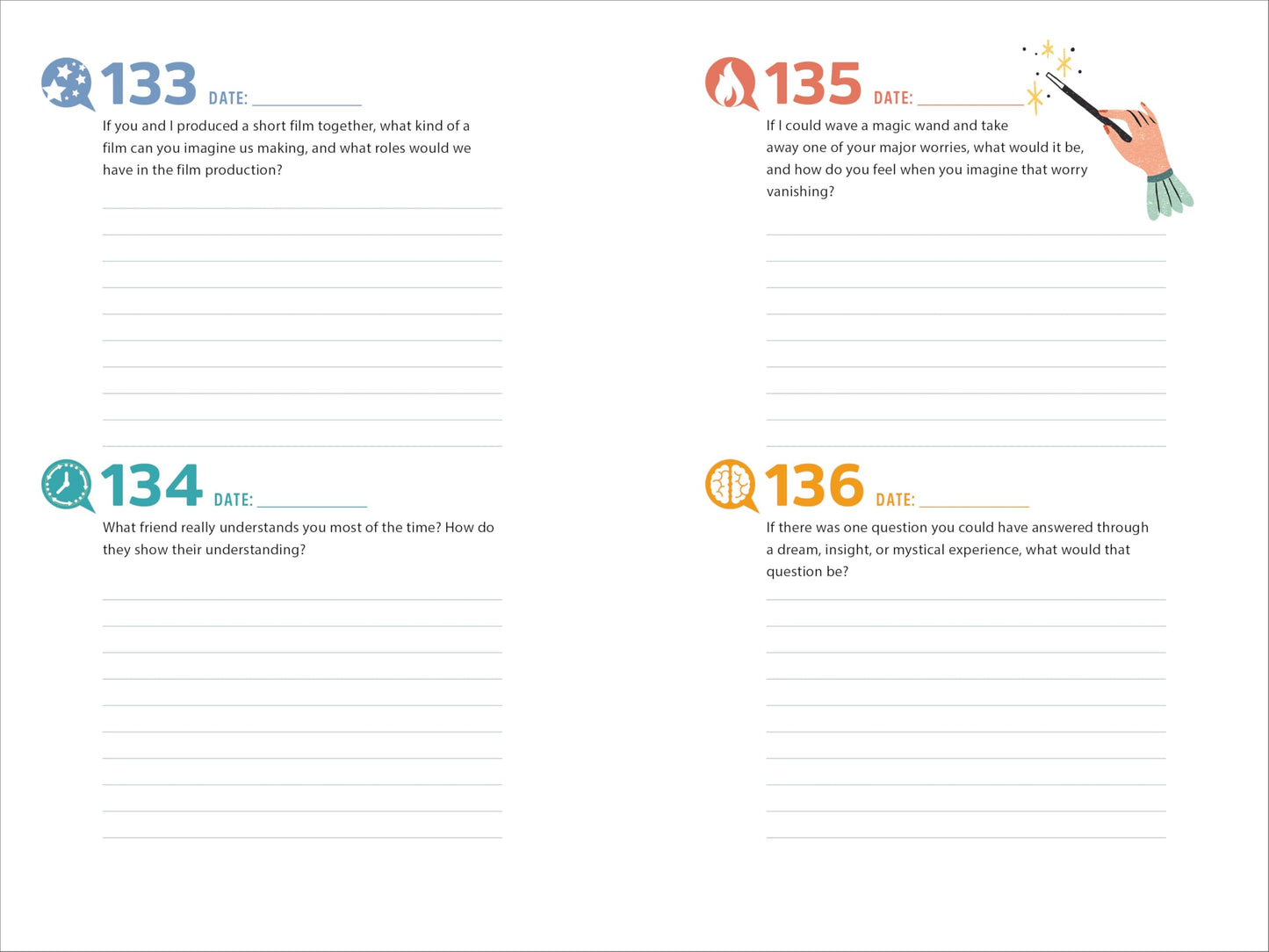 A Year of Us: A Couple's Journal: One Question a Day to Spark Fun and Meaningful Conversations (Question a Day Couple's Journal) 