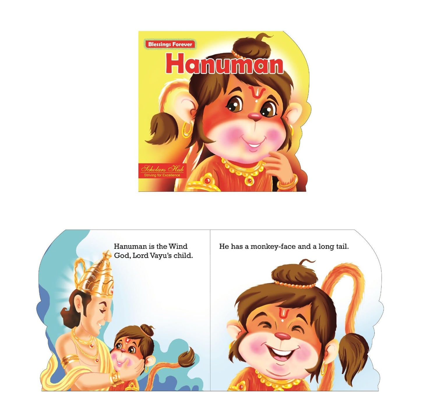 Blessings Forever-Lord Hanuman (Die-Cut Board Book)