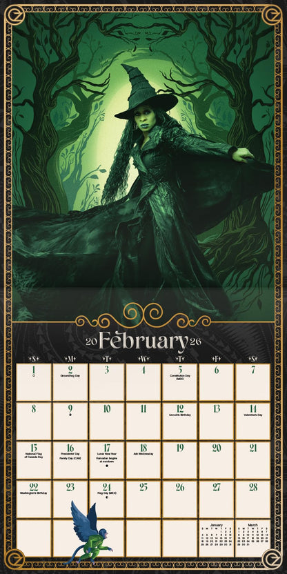 2026 Wicked: For Good Wall Calendar