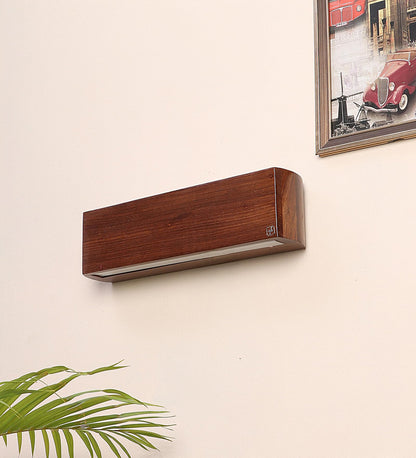 Up-Down Wall Light Lamp - Handmade Sheesham Wood - 10W Warm White LED - 2 Way - Living Room, Bedroom, Hall