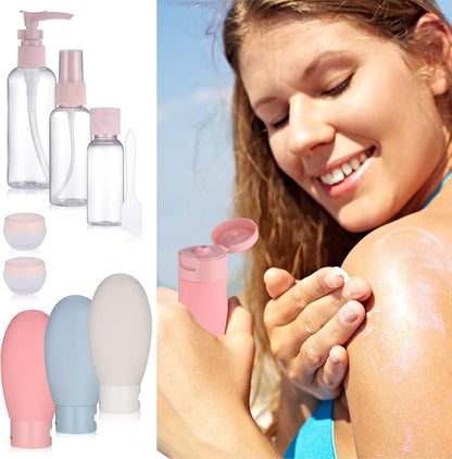 11 Pcs Leak Proof Travel Bottle Kit for Toiletries, BPA Free