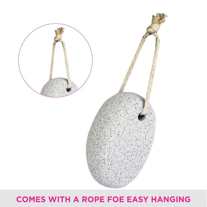 Oval Shaped Pumice Stone, White