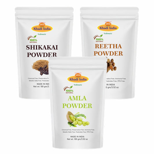 Natural Amla, Reetha & Shikakai Hair Care Powder - 300G