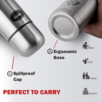 CELLO Flipstyle Insulated Stainless Steel Flask Water Bottle with Jacket For Daily Use 1000 ml