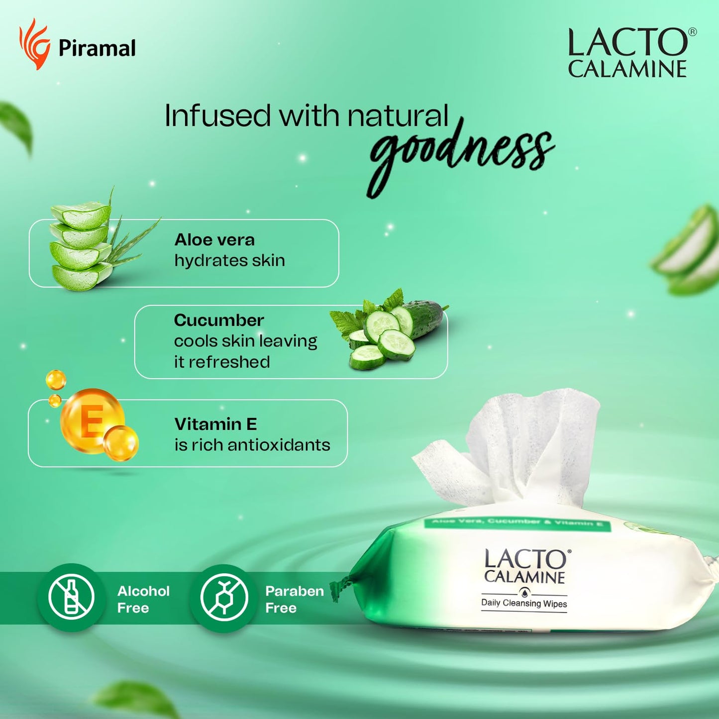 Facial Cleansing Wipes 25N Pack of 2 with Aloe & Vitamin E