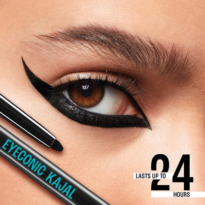 Eyeconic Black Kajal Matte Kohl Liner, Waterproof, 0.35g