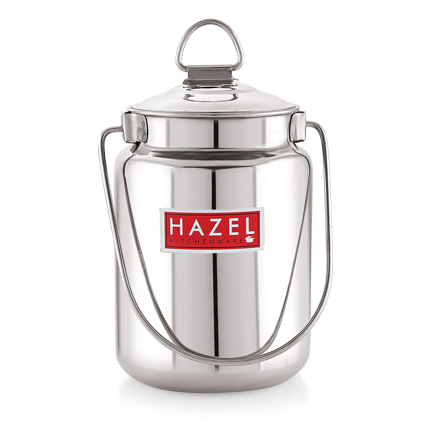 HAZEL Stainless Steel Plain Barani, 1 LTR