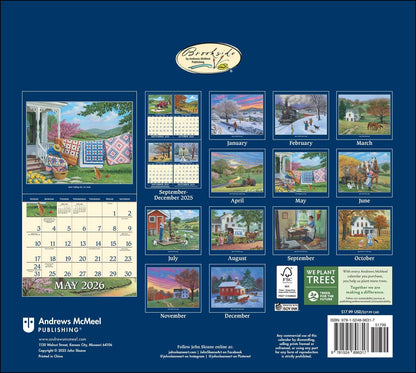John Sloane's Country Seasons® 2026 Deluxe Wall Calendar: 40th Anniversary Ed.