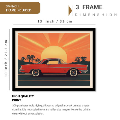 Wall Painting Set of 6 | Modern Framed Art | Engineered Wood | 10x13 inch | Rectangular Design