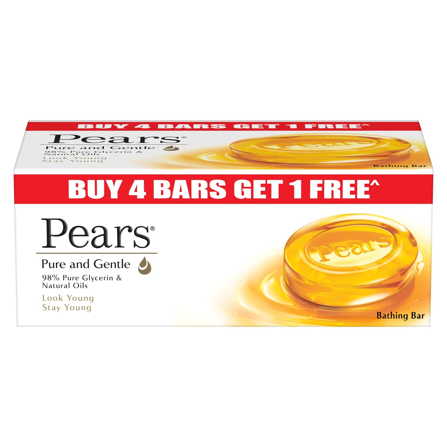 5-Pack Glycerin Soap Bars for Soft Skin, Paraben-Free