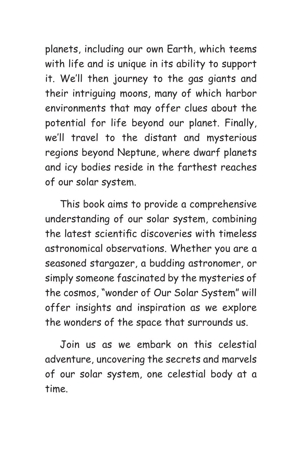 Wonders Of Our Solar System - Unbound Script