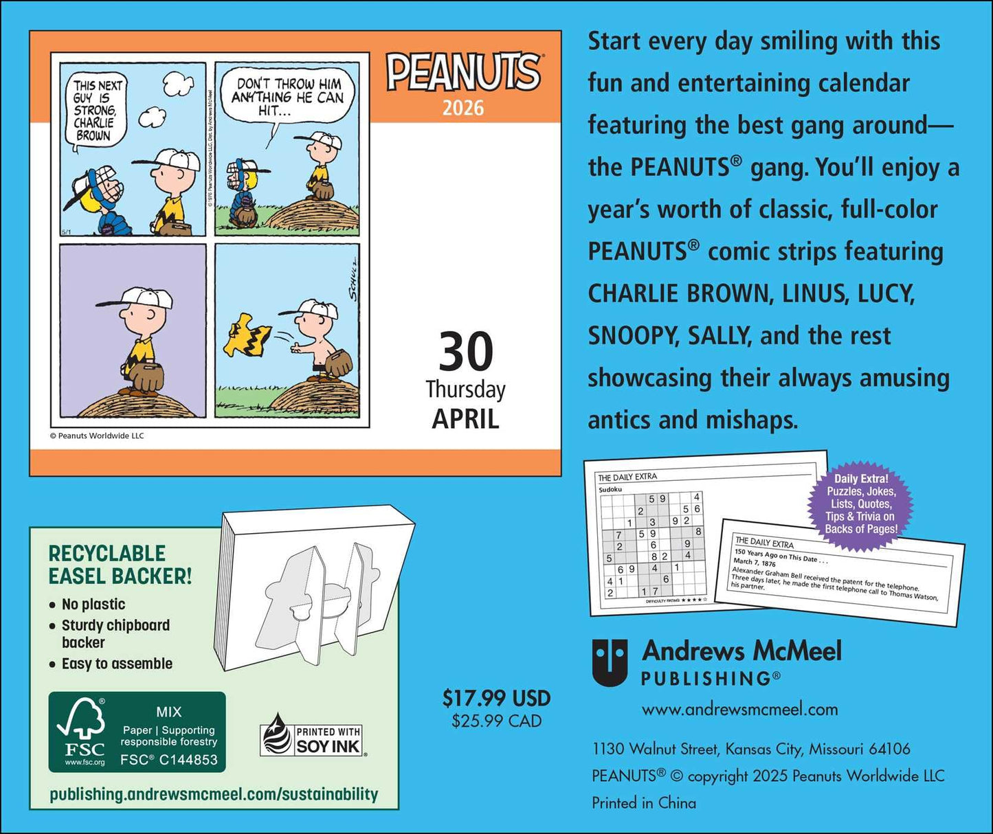 Peanuts® 2026 Day-to-Day Calendar