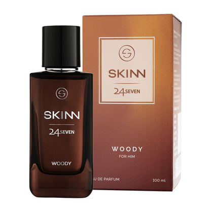 Skinn By Titan 24Seven Perfume for Men - Woody Eau De Parfum
