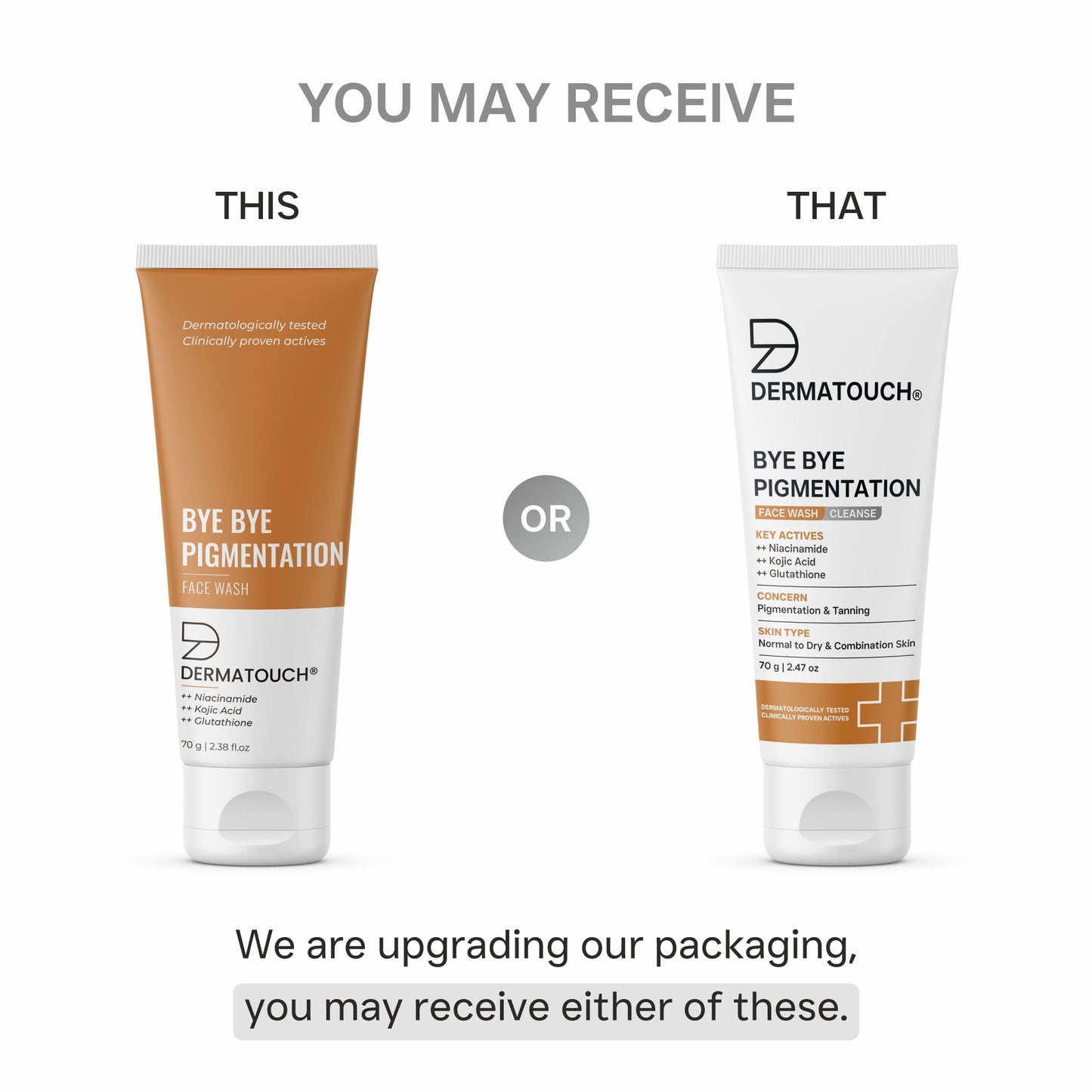 Bye Bye Pigmentation Face Wash with Niacinamide & Kojic Acid - 70G