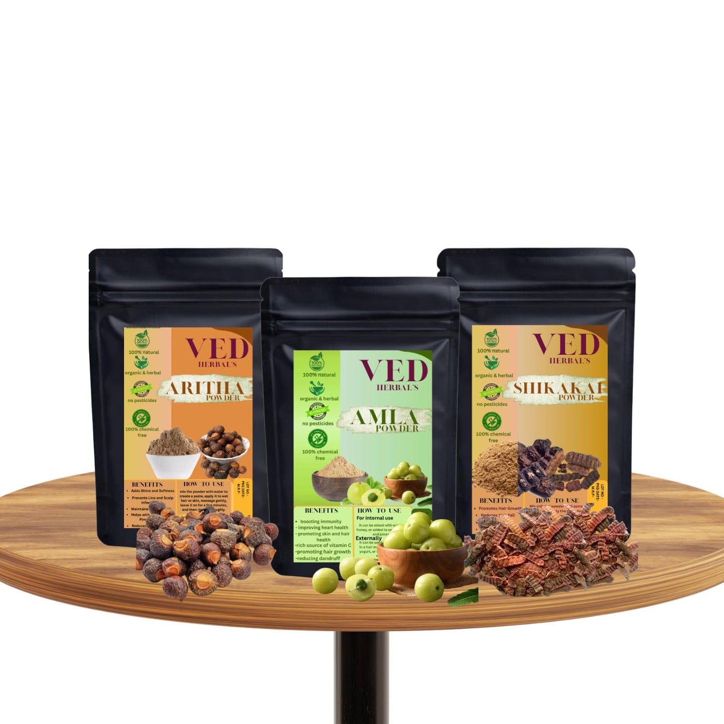 Herbal Shampoo & Conditioner Combo – Amla Reetha Shikakai 300g