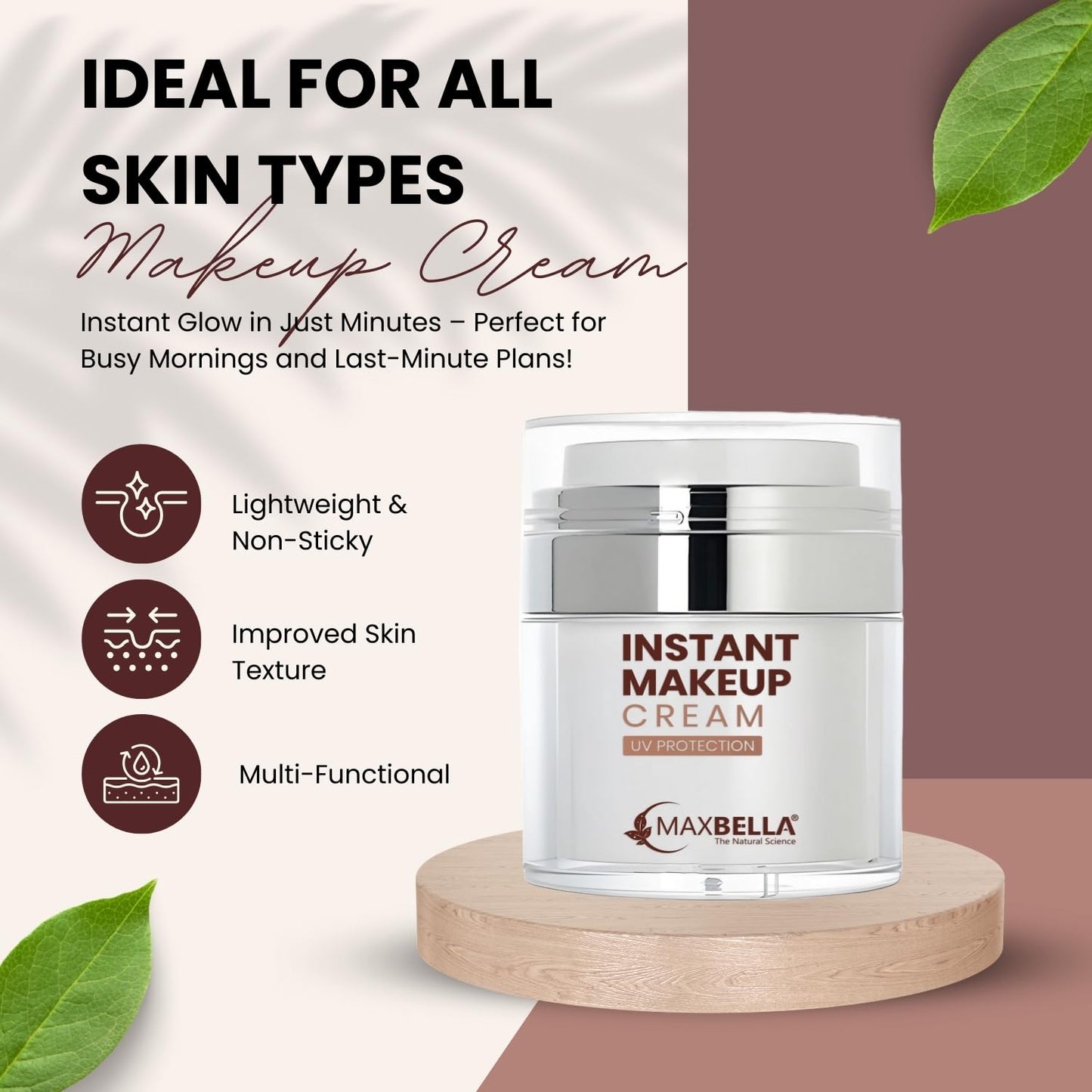 Instant Makeup & Spot Coverage Cream 45g | Primer + Moisturizer