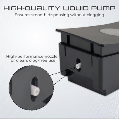 Manual Wall Mounted Soap Dispenser - Black - 200 ml - Durable ABS Material - Easy Installation