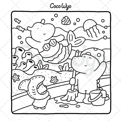 Little Cuddles: Coloring Book for Adults and Teens Featuring Cute Animal Friends for Relaxation (Cozy & Cute Coloring)