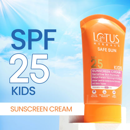 Kids Sunscreen SPF 25 - Waterproof & Sweatproof Formula