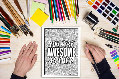 You're a Mother F*cking Badass: Motivational & Inspirational Swear Word Coloring Book for Adults 
