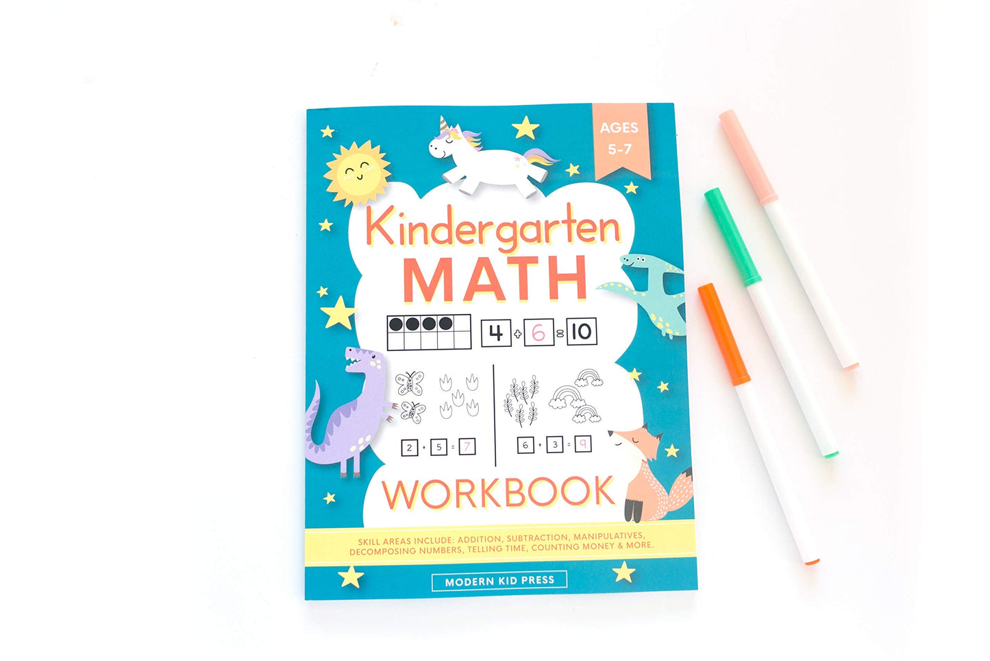 Kindergarten Math Workbook: Kindergarten and 1st Grade Workbook Age 5-7 | Homeschool Kindergarteners | Addition and Subtraction Activities + Worksheets 