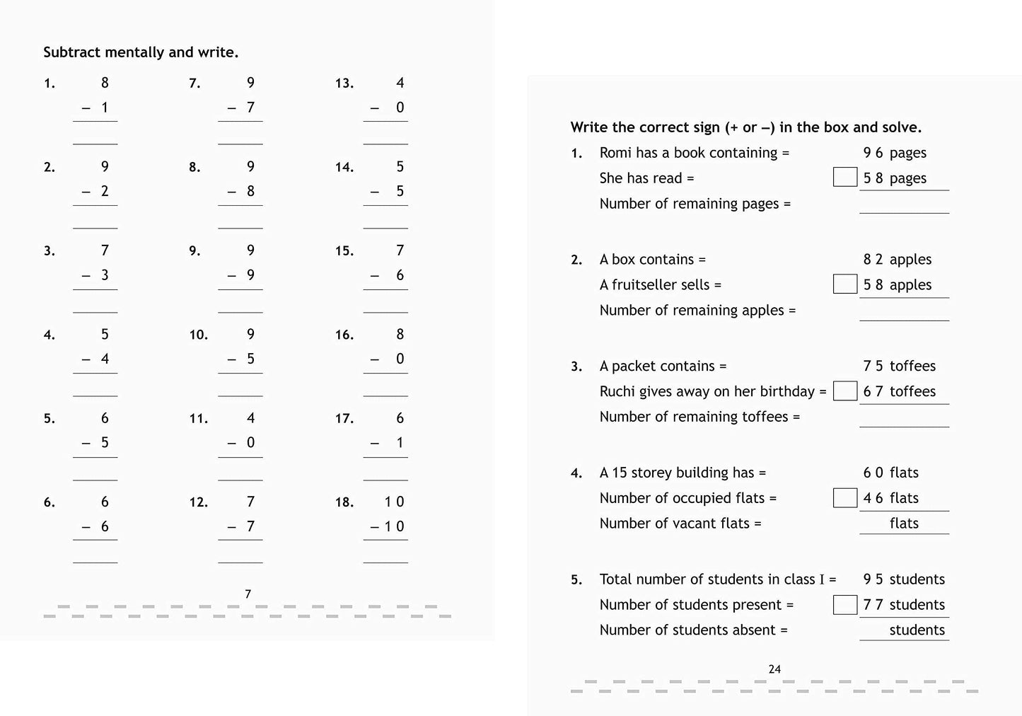 Scholars Hub Addition, Subtraction, Multiplication & Division Book For Kids Combo (Set Of 4 Books) | 192 Pages