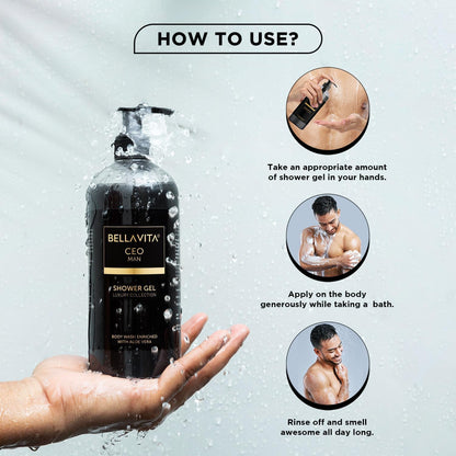 CEO Man Body Wash for Men - Deep Cleansing & Hydrating 500ml
