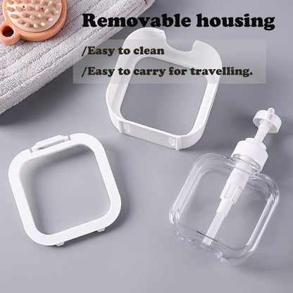 300ML Soap Dispenser - Clear PET Plastic - Leak-Proof Pump - Versatile for Bathroom & Kitchen