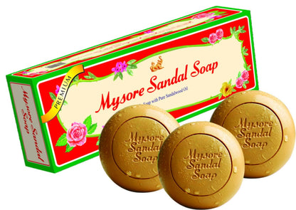 Sandal Soap Pack of 3, 450g (150g Each)