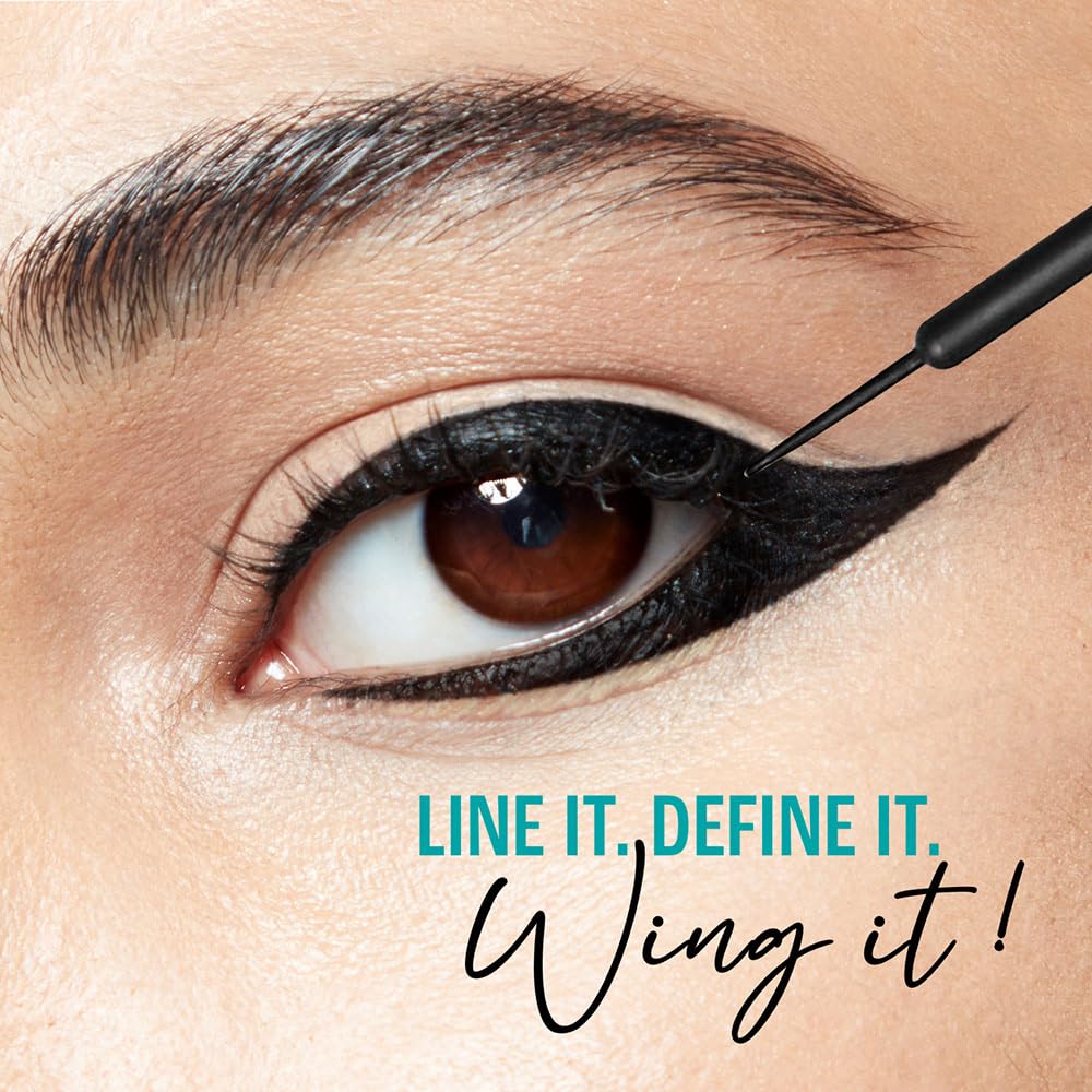 Liquid Black Eyeliner - Long Lasting Matte Waterproof Liner