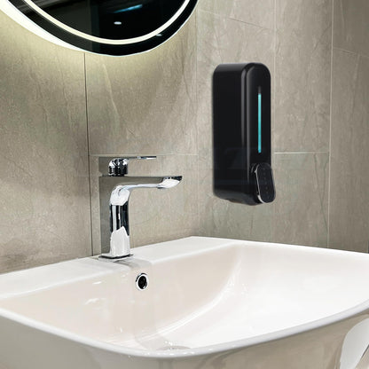Wall Mounted Soap Dispenser Black ABS 350ml with Wall Mounted Plugs & Screw