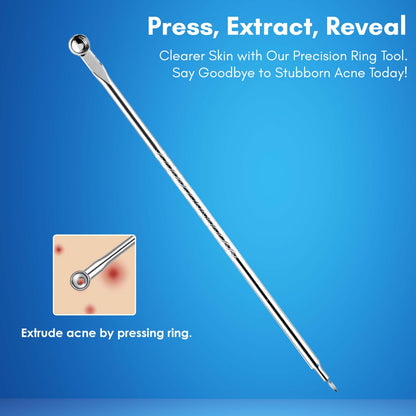 Acne Extractor Kit: Blackhead Tweezers, Needle, Pimple Tools