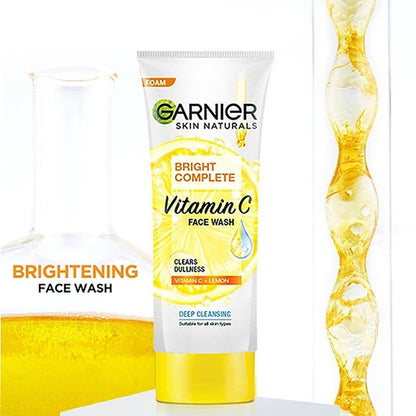 Garnier Bright Complete Facewash, Cleansing, 100g