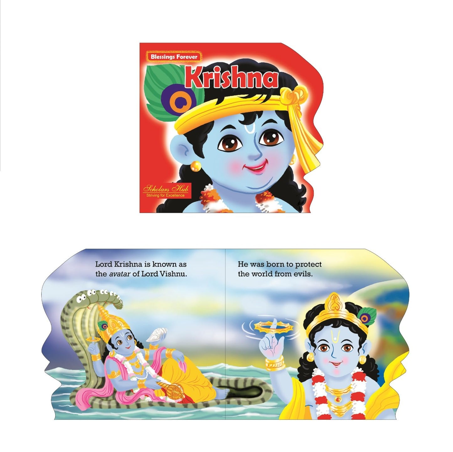 Blessings Forever- Lord Krishna (Die-Cut Board Book)