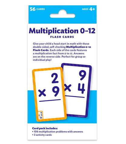 Flash Cards: Multiplication 0 - 12 