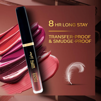 Matte Liquid Lipstick Cocoa Crush 07, 3.8ml | Long Lasting