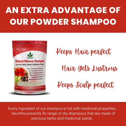 Natural Herbal Shampoo Powder for Men & Women - 227g