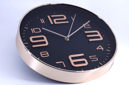 Silent Quartz Wall Clock 30cm Aqua Green Plastic Frame