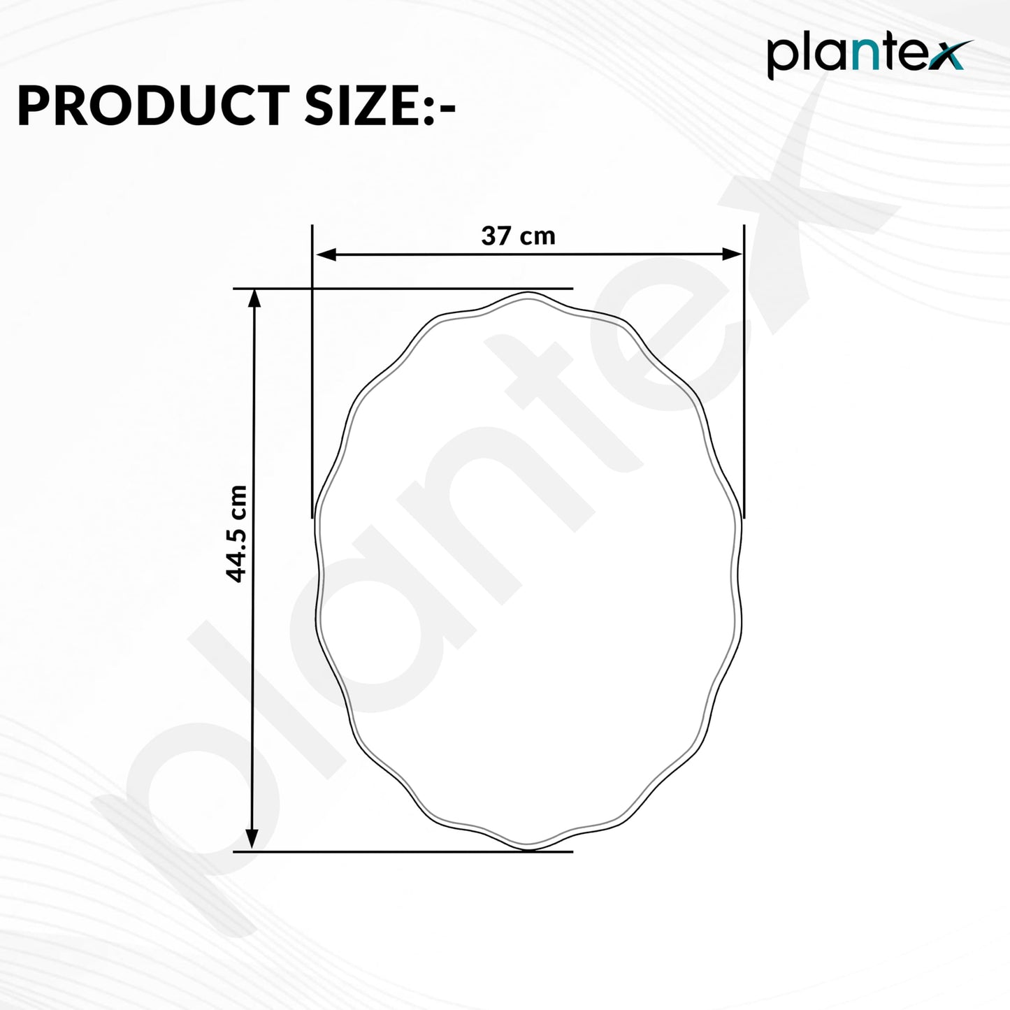 Frameless Oval Mirror with Beveled Edges - HD Glass - 15 x 18 Inch - Ideal for Bathroom, Bedroom, Living Room