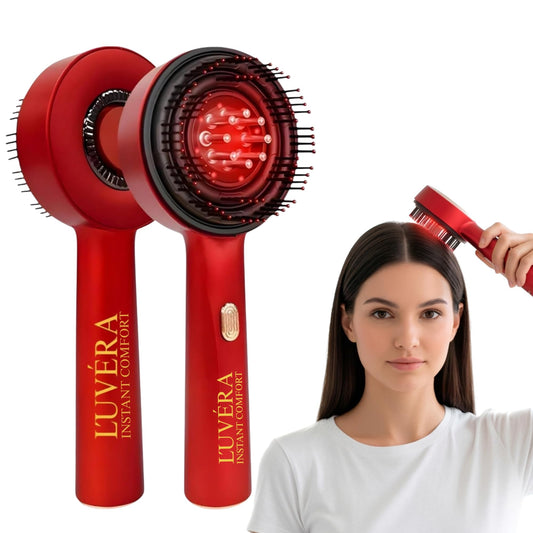 Red Light Therapy Scalp Massager Comb - 660nm Wavelength, USB Rechargeable, Waterproof, Multicolor