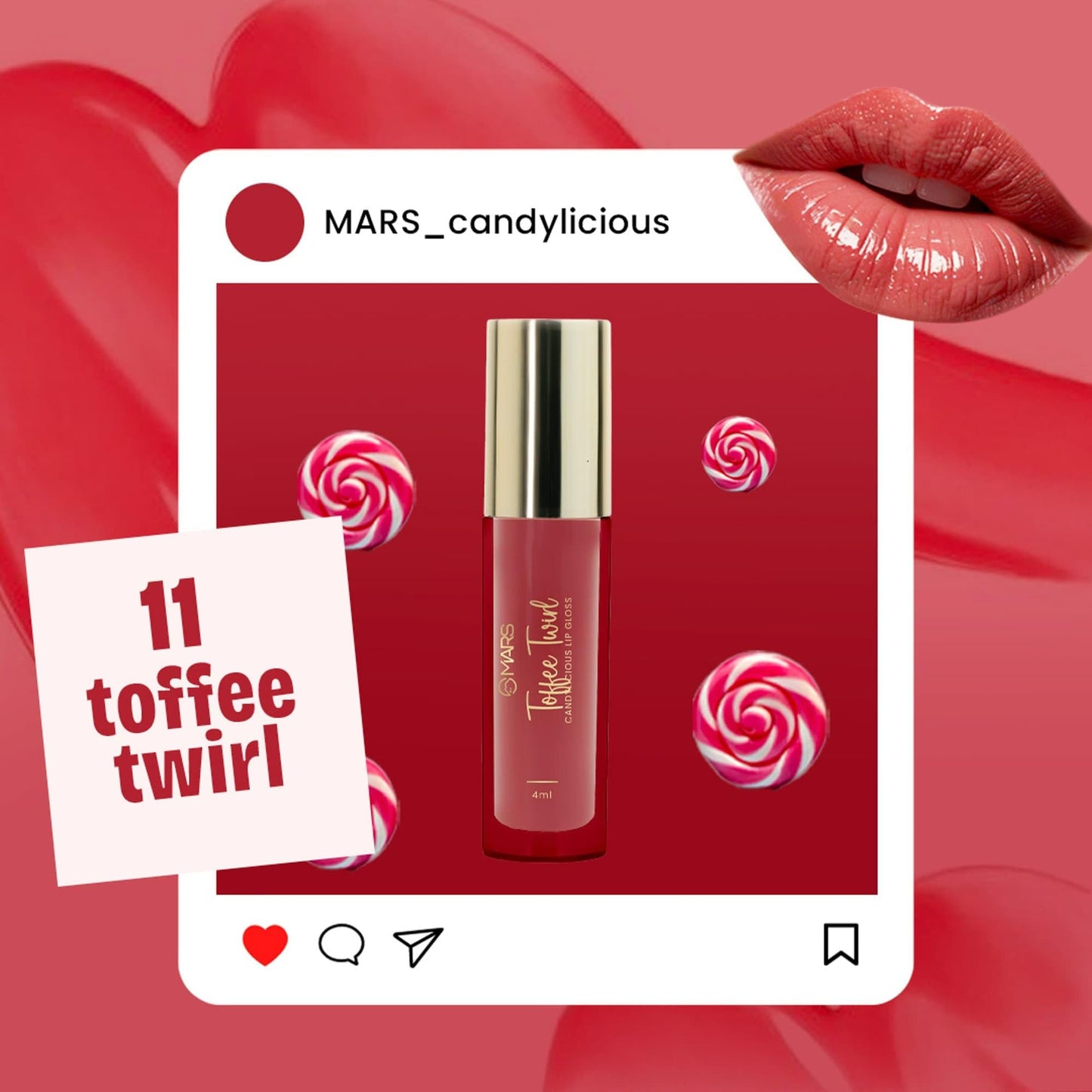 Toffee Twirl Hydrating Lip Gloss 4ml | High Shine, Non-Sticky