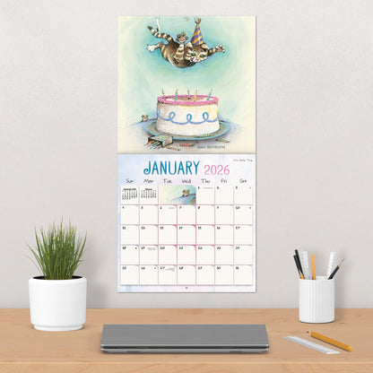2026 Gary Patterson - Cats Wall Calendar