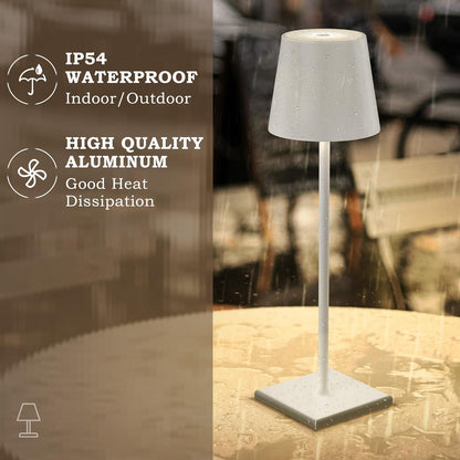 LED Floor Lamp with Adjustable Brightness - White Fabric Shade - Modern Minimalist Design - Tall Space-Saving Lamp