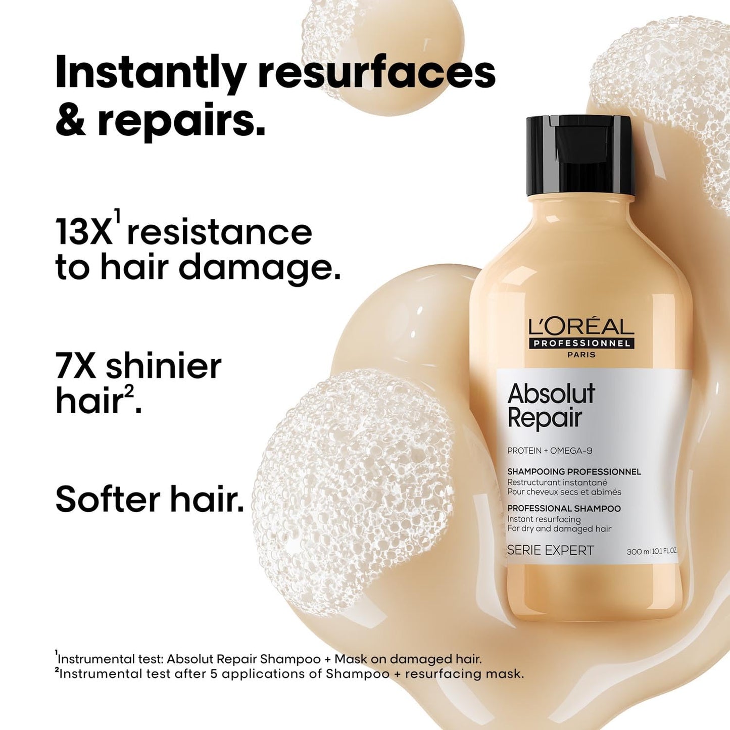 L'OrŽal Absolut Repair Shampoo 300ml for Dry & Damaged Hair