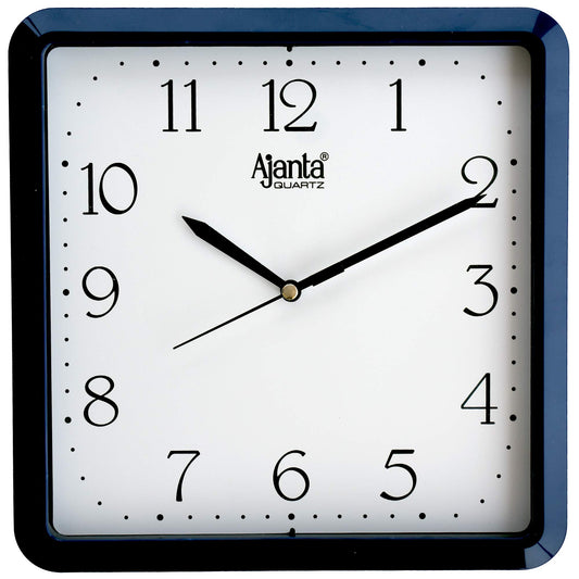 Ajanta Analog Wall Clock with Step Movement, Blue, 22cm