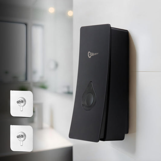 Manual Wall Mounted Soap Dispenser - Black - 200 ml - Durable ABS Material - Easy Installation